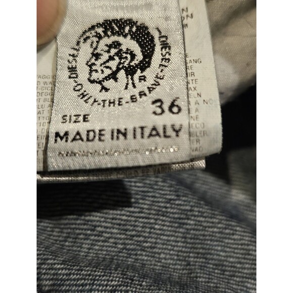 Vintage Y2K DIESEL ZAF 796 Flared Bootcut Jeans 36x30 Made in Italy Button Fly - Picture 5 of 14